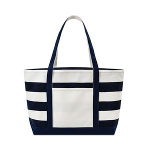 Natural Beige/Navy Blue Front View