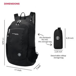 Packable SwissDigital® SEAGULL Ultra Lightweight Large Backpack