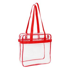 NFL Compliance Heavy Duty Stadium Security Zipper Tote with Front Pocket