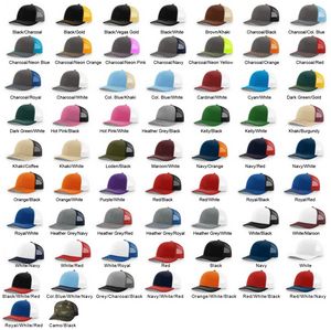 Premium 6 Panel Trucker Cap w/ Leatherette Patch - Richardson 112 Best Alternative