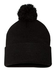 Sportsman™ 12'' Pom Pom Knit Beanie