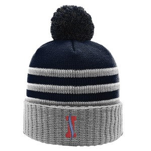 Richardson 134 Striped Cuffed Beanie with Pom