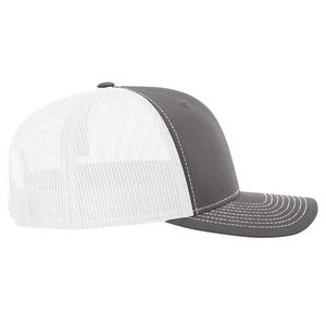 Charcoal Gray/White Blank Side View