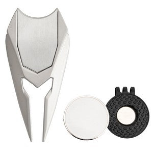 TiTUS® Metal Golf Tool Set - Divot Tool, Ball Marker & Cap Clip