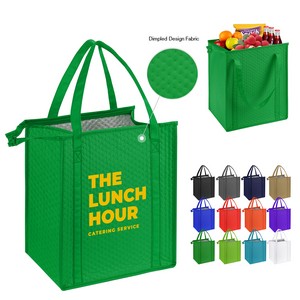 Thermal Non-Woven Insulated Cooler Tote Bag-13"X15"X10"