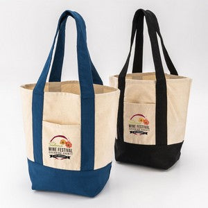 Full Color Saratoga Mini Cotton Canvas Tote 12 Oz