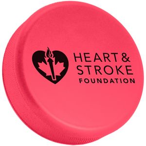 Hockey Puck Stress Reliever - Black or Pink