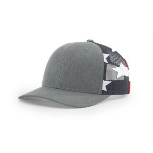 Heather Gray/White/Red