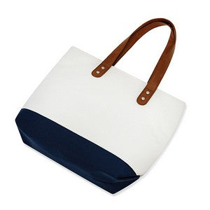 Natural Beige/Navy Blue Flat View
