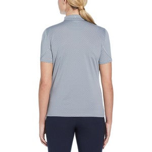 Callaway® All Over Stitched Moisture Wicking Women's Chev Polo Shirt with Custom Logo