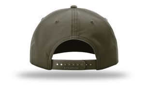 Dark Olive Green/White Blank  Back View