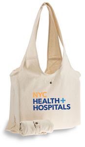 Foldable Canvas Slingbag with Snap Closure (19"x13"x3")