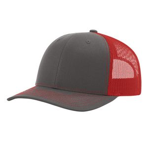 Charcoal Gray/Red Blank Angled View