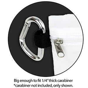 White Carabiner View