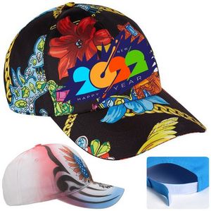 6 Panel Dye-Sublimated Structured Baseball Caps