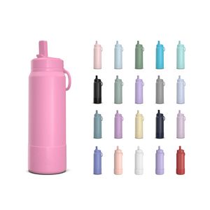 26 Oz. Sport Boot Insulated Water Bottle w/Straw Lid