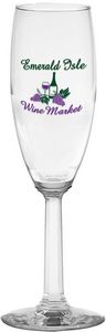 6 Oz. Napa Valley Flute Optic Stem Glass