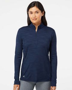 Adidas® Women's Lightweight Melange Quarter-Zip Pullover