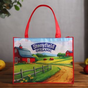 2 Sided Sublimated Large Non-Woven Shopping Tote Bag