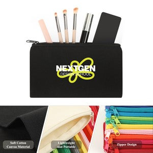 Travel Cotton Canvas Cosmetic Bag