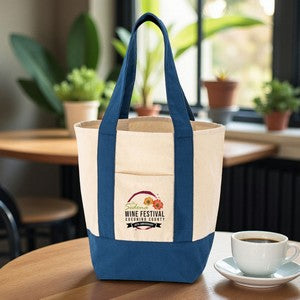 Full Color Saratoga Mini Cotton Canvas Tote 12 Oz