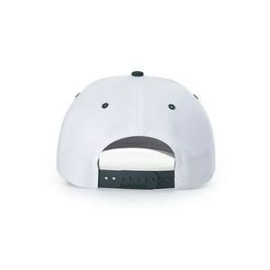 White/Dark Green Blank Back View