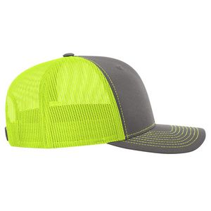 Charcoal Gray/Neon Yellow Blank Side View