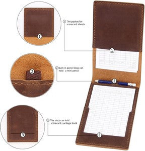 Raffael Leather Golf Scorecard Holder