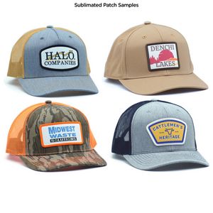 Richardson 112FP Five Panel Trucker Hat with Sublimated Patch