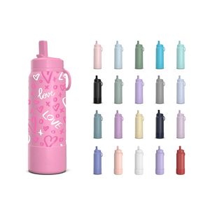 26 Oz. Sport Boot Insulated Water Bottle w/Straw Lid