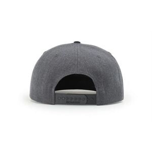 Heather Charcoal Gray/Green Blank Back View