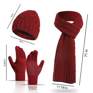 Dulex Winter Beanie/Scarf/Gloves Set