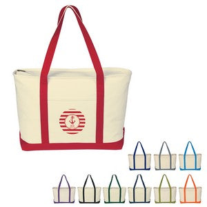 Large Starboard Cotton Canvas Tote Bag