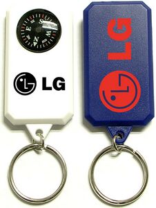 Compass Keychain w/ Split Ring