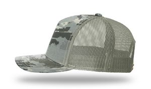 Digital Camo/Light Green Blank Side View