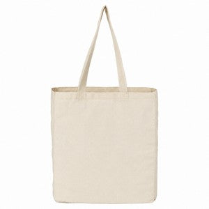 8 Oz. Sublimated Poly Canvas Shopping Tote Bag w/ Gusset (14" x 16" x 4")