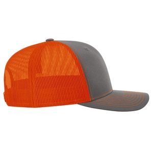 Charcoal Gray/Orange Blank Side View
