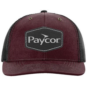 Richardson 112WF Freemont Adjustable Trucker Hat w/Leatherette Adhesive Patches or Embroidery