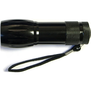 Aluminum 9 LED Flashlight with Batteries