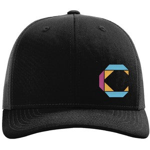 Richardson 112+ R-FLEX Adjustable Trucker Hat w/Leatherette Adhesive Patches or Embroidery