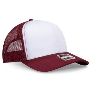 Right Quater Front - Burgundy/White/Burgundy