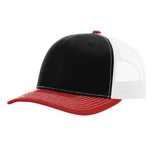 Black/White/Red Blank Angled View