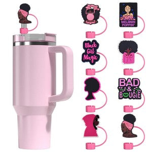 CUSTOM SHAPE Dust-Proof Silicone Straw Toppers