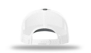 Heather Gray/White Blank Back View