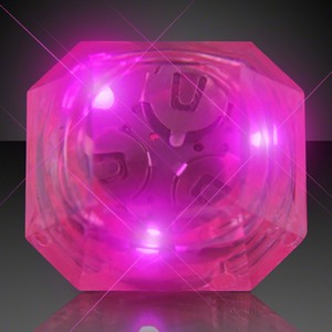 LED Light Up Pink Gem Ring