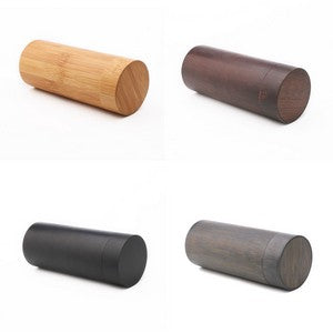 Bamboo Cylinder Sunglass Case