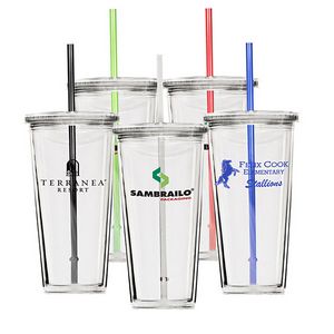 24 oz. Big Buddy Double Wall Tumbler w/ Straw