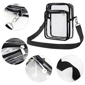 Clear PVC Crossbody Shoulder Bag
