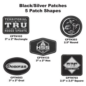 Black/Silver Patch Options