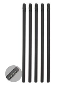 Union Printed - High Quality Imported All Black Matte Pencil with Black Eraser